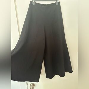 Farrow Black Wide-Leg Culotte Pants Women’s Size S High-Waist Flowy Midi Palazzo
